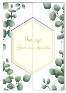 KARNET A5 KOMUNIA EUKALIPTUS