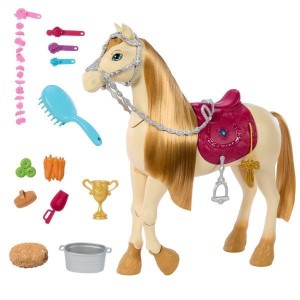 BARBIE. TAŃCZĄCY KOŃ Z AKCESORIAMI, MATTEL