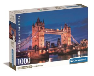 PUZZLE 1000 COMPACT TOWER BRIDGE AT NIGHT