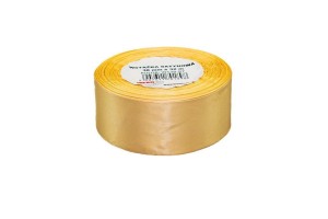 WSTĄŻKA SATYNOWA ZŁOTA 38MMX32M