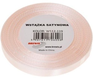 WSTĄŻKA SATYNOWA SZAMPAŃSKA 12MM X 32M