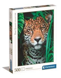 PUZZLE 500 HQ JAGUAR IN THE JUNGLE, CLEMENTONI