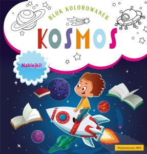 BLOK KOLOROWANEK. KOSMOS + NAKLEJKI
