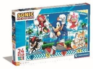 PUZZLE 24 MAXI SUPER SONIC, CLEMENTONI