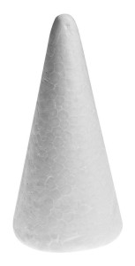 STOŻKI STYROPIANOWE 25CM 6SZT