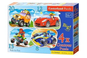 PUZZLE X 4 - RIDE FOR FUN CASTOR, CASTORLAND