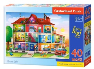 PUZZLE 40 MAXI - HOUSE LIFE CASTOR, CASTORLAND