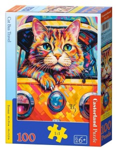 PUZZLE 100 CAT BUS TRAVEL CASTOR, CASTORLAND