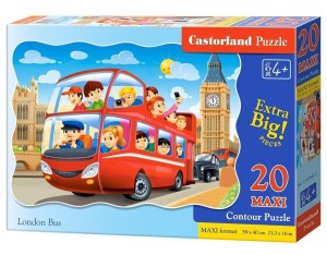 PUZZLE 20 MAXI LONDON BUS CASTOR, CASTORLAND