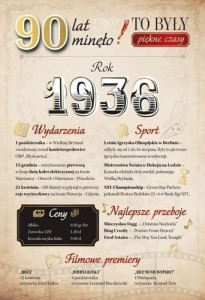 KARNET URODZINY 90