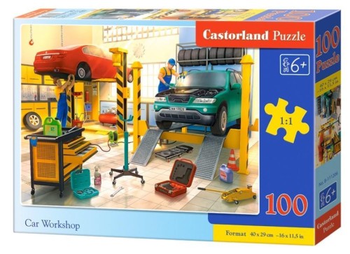 Puzzle 100 Car Workshop CASTOR, Castorland
