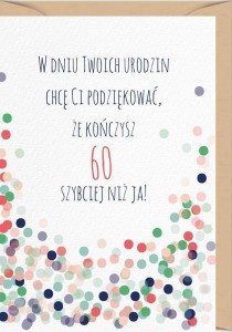 KARNET URODZINY 60