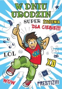 KARNET YOUNG B6 + KOPERTA WZÓR NR 026 URODZINY