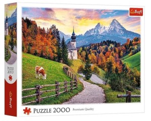 PUZZLE 2000 BAWARSKIE ALPY JESIENIĄ, TREFL