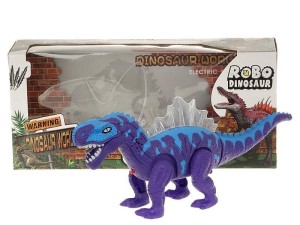 DINOZAUR NA BATERIE ŚWIATŁO, DŹWIĘK, RUCHOMY, ADAR