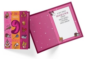 KARNET PR-333 URODZINY 9 DZIEWCZYNKA