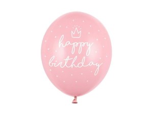 BALONY HAPPY BIRTHDAY BABY 30CM 6SZT