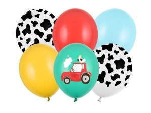 BALONY FARMA 30CM 6SZT