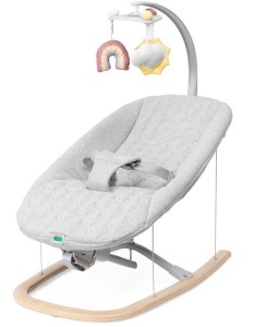 LEŻACZEK ZEN WAVE WOODEN GREY DO 9KG, CHICCO