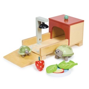 ŻÓŁWIE DREWNIANE Z AKCESORIAMI, TENDER LEAF TOYS