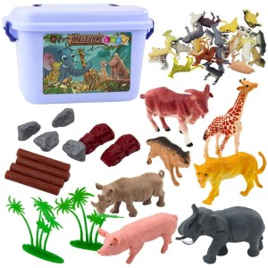 FIGURKI ZWIERZĘTA DOMOWE 58EL, LEANTOYS