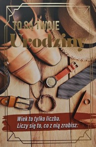 KARNET URODZINY Z WYMIENNYMI CYFRAMI JCX-240