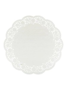 SERWETKI DEKORACYJNE BIAŁE FSC ŚR. 33CM 12SZT