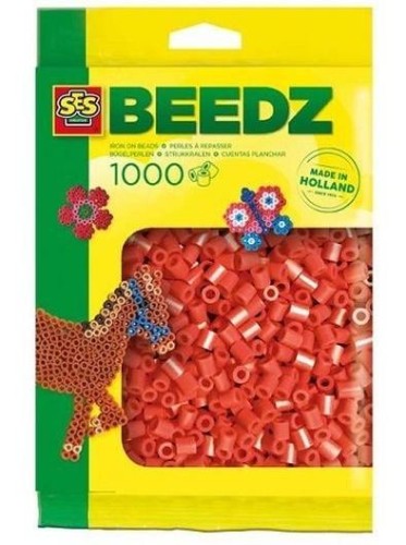 Koraliki do prasowania czerwone 1000szt, SES
