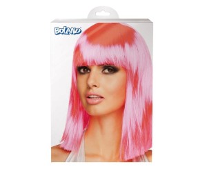 PERUKA NEONOWY RÓŻOWY