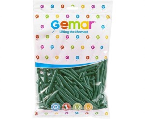 BALONY RURKI WŁOSKIE EMERALD GREEN 100SZT