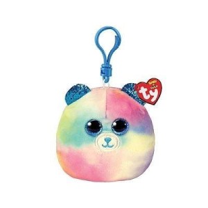 SQUISH-A-BOOS HOPER - PASTELOWY MIŚ 8,5CM BRELOK