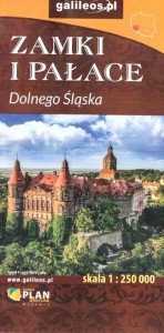 MAPA - ZAMKI I PAŁACE DOLNEGO ŚLĄSKA 1:250 000