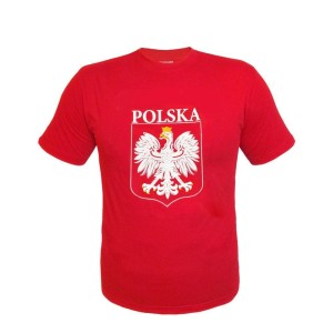 KOSZULKA Z NADRUKIEM CZERWONA XXL