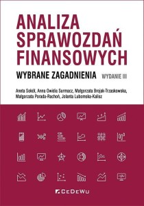 ANALIZA SPRAWOZDAŃ FINANSOWYCH W.3, PRACA ZBIOROWA