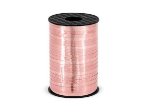 WSTĄŻKA PLASTIKOWA RÓŻOWE ZŁOTO 5MMX225M