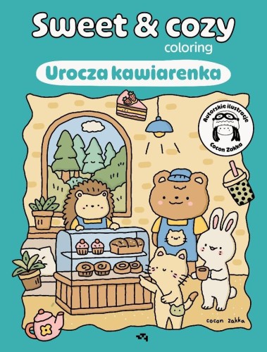 Sweet & cozy coloring. Urocza kawiarenka