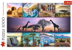 PUZZLE 1000 KOLAŻ - AFRYKA TREFL, TREFL