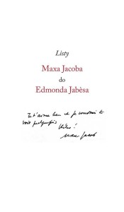LISTY MAXA JACOBA DO EDMONDA JABESA, MAX JACOB