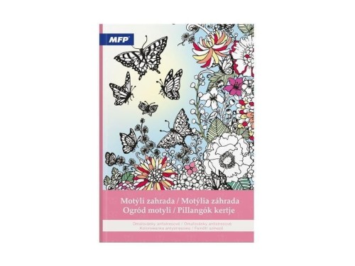 Kolorowanka antystresowa ogród motyli