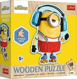 PUZZLE 50 KONTUROWE SZALONY MINIONEK TREFL, TREFL