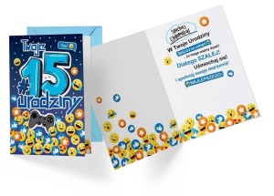 KARNET PR-340 URODZINY 15 CHŁOPIEC