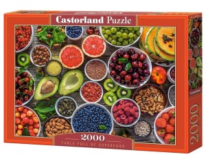 PUZZLE 2000 TABLE FULL OF SUPERFOOD, CASTORLAND