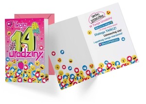 KARNET PR-337 URODZINY 14 DZIEWCZYNKA