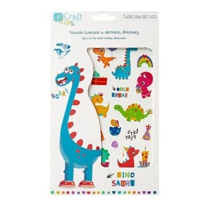 TATUAŻE ŚWIECĄCE W CIEMNOŚCI DINOZAURY 2 ARKUSZE