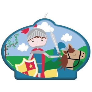 ŚWIECZKA FIGURKA KSIĄŻĘ NA KONIU