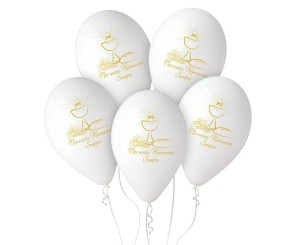 BALONY PREMIUM HEL PIERWSZA KOMUNIA 33CM 25SZT