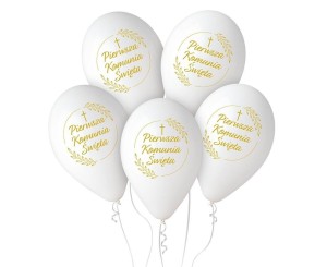 BALONY PREMIUM HEL PIERWSZA KOMUNIA 32CM 5SZT