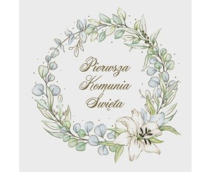 SERWETKI KOMUNIA WIENIEC Z EUKALIPTUSA 33X33CM 20S