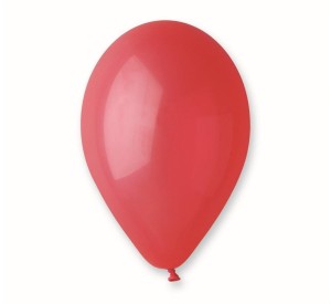 BALONY PASTELOWE CZERWONE 25CM 100 SZT.