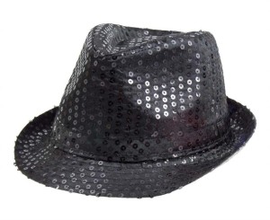 KAPELUSZ CZARNY CEKIN